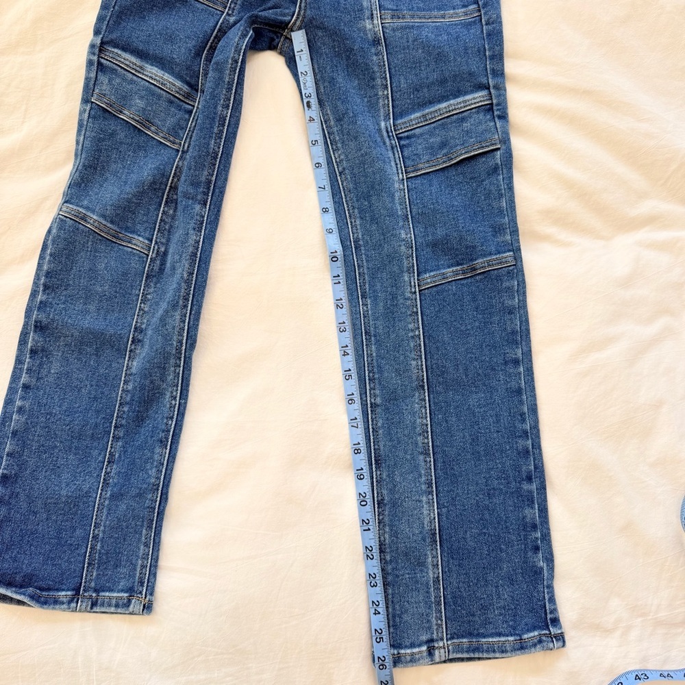 Risen High Rise Women's Ankle Straight Leg Stretchy Cotton Denim Jeans Size 3/26 - Picture 13 of 13